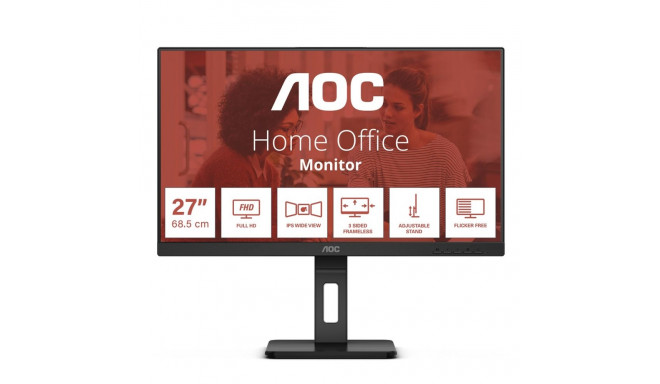 AOC E3 27E3QAF LED ekraan 68,6 cm (27") 1920 x 1080 pikslit Full HD must