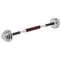 Coloured barbells with barbell function in a case HMS SKC20 2 x 10 kg