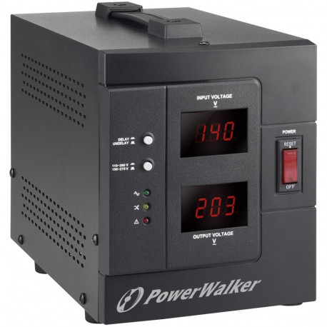 PowerWalker AVR 2000 SIV FR voltage regulator 2 AC outlet(s) 110 - 280 V Black