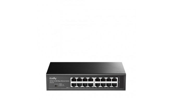 Cudy FS1016 network switch Fast Ethernet (10/100) Black