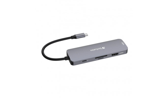 Verbatim CMH-08 USB Type-C 5000 Mbit/s Silver
