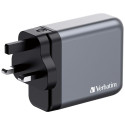 Verbatim GNC-140 GaN Charger 140W with 2 x USB-C PD 140W / 1 x USB-C PD 20W / 1 x USB-A QC 3.0 (EU/U