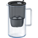 Aquaphor Glass 2.5L Black Filter Jug + 1 Maxfor Plus Mg Cartridge