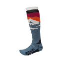 Brunotti Scottishy-Mountain Women Ski Socks, 39-42, Steel Blue