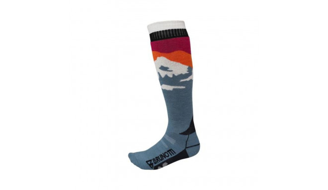 Brunotti Scottishy-Mountain Women Ski Socks, 39-42, Steel Blue