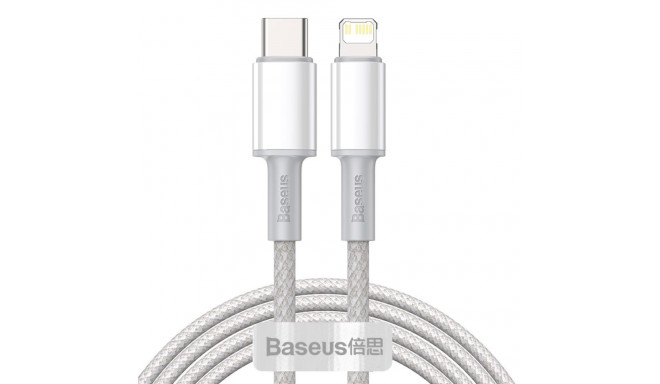 USB Type C kaabel - Lightning Fast Charging PD 20W 2 m valge