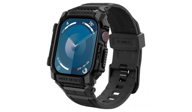 Spigen Rugged Armor Case for Apple Watch 10 46mm - Black