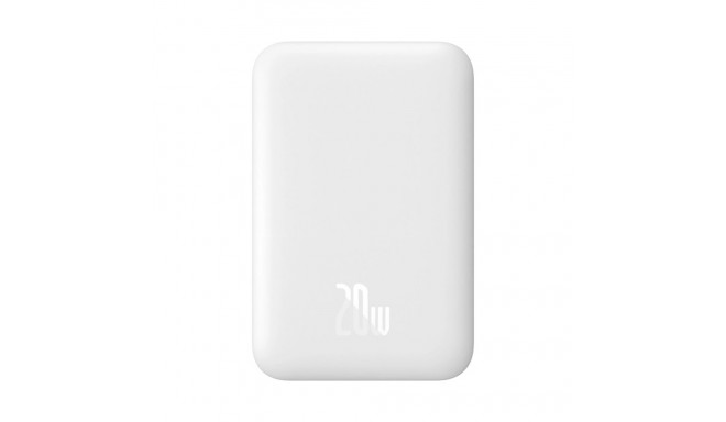 Baseus Magnetic Mini Air PPCXM06A 6000mAh 20W Power Bank with Simple Series USB-C Cable - White
