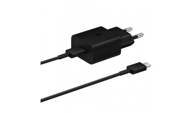 Samsung EP-T1510XBEGEU 15W PD USB-C AFC Wall Charger with USB-C Cable - Black
