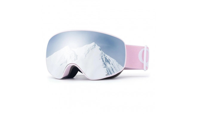 Qunature Pink Children&#39;s skiing goggles (medium/large children&#39;s version)