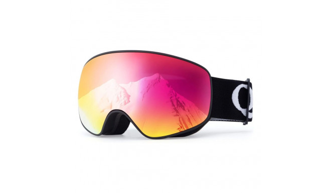 Qunature Black Ski Goggles Kids (Size M/L) - Black