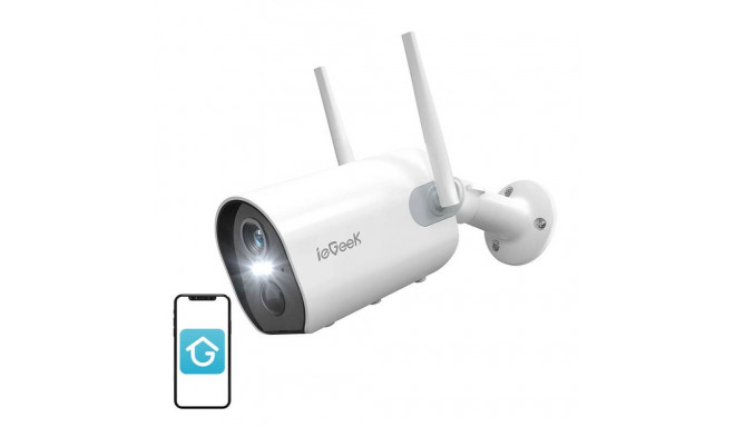 Wireless WiFi outdoor camera ieGeek ZS-GX2S white 5200mAh