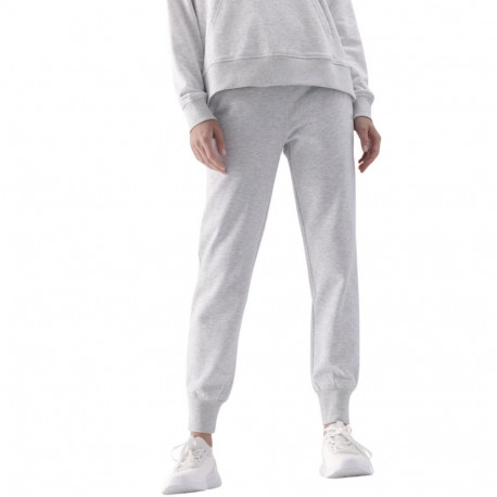 Spodnie damskie 4F F0946 chłodny jasny szary melanż 4FWMM00TTROF0946 27M 2XL