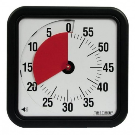 Taimer 0-60 min, Time Timer, suur, 30 x 30 cm