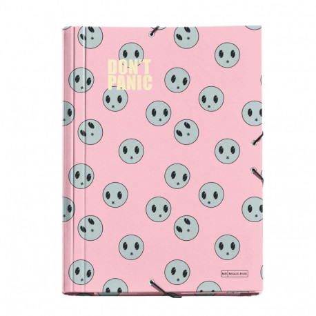 Mapp A4 kummiga DON´T PANIC Miquelrius
