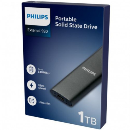Philips portable SSD 1TB Ultra Speed, space grey