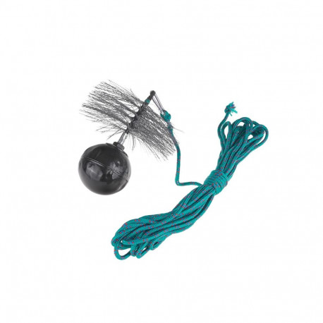 Geko Round Wire Chimney Brush PVC 250mm G66726, 175mm, 1.7kg, 10m, steel wire, carabiner