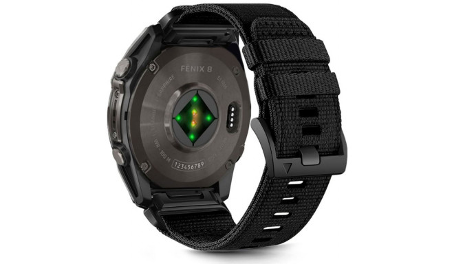 Tech-Protect kellarihm Nylon Classic Garmin fenix 5X/5X Plus/6X/6X Pro/7X/8 51mm, must