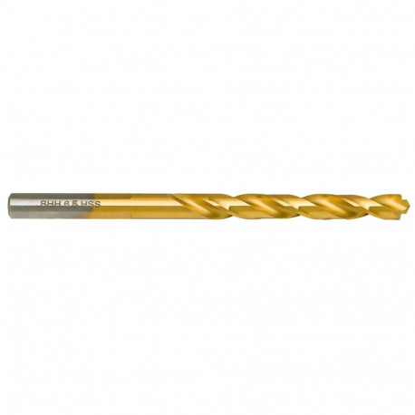 Wiertło do metalu Baildon DIN 338 RN 6,5 mm, HSS TiN (S), 101-63 mm (chwyt 3-płaszczyznowy)
