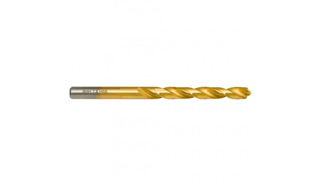 Wiertło do metalu Baildon DIN 338 RN 7,5 mm, HSS TiN (S), 109-69 mm (chwyt 3-płaszczyznowy)