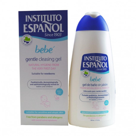 INSTITUTO ESPAÑOL BEBE GEL SIN JABON RECIEN NAVIDO PIEL SENSIBLE SIN ALERGENOS 500ML