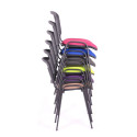 Office chair/customer chair ISO beige fabric chrome legs