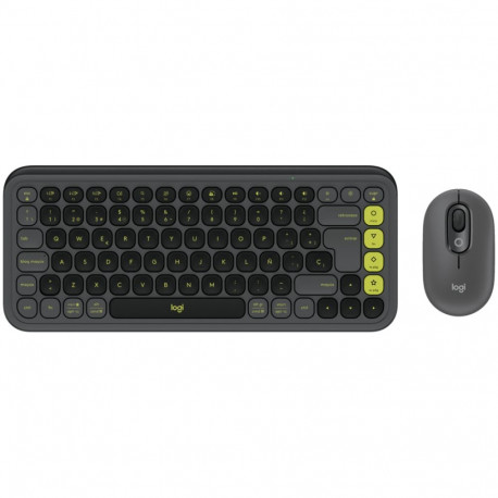 LOGITECH POP ICON COMBO - GRAPHITE - US INT'L - BT - INTNL-973