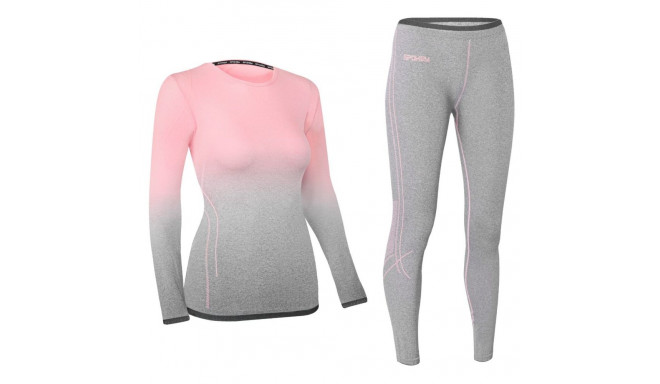 Naiste termopesu komplekt Spokey Flora (S/M) pink/grey