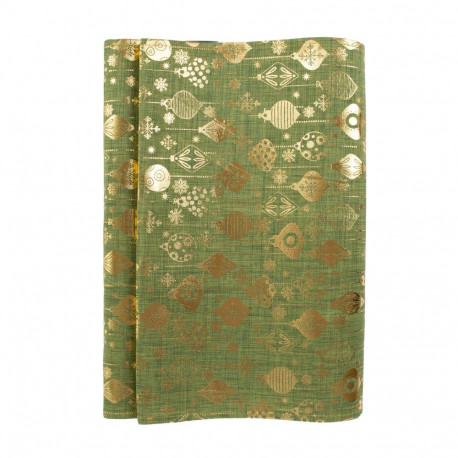 Table mat GLORY 2, 45x150cm, golden ornaments