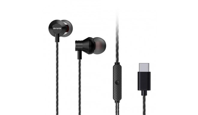 Aiwa ESTM-50USB-C Headset Wired In-ear Calls/Music USB Type-C Black