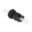 DeLOCK Cable Gland PG16 with strain relief and bending protection black