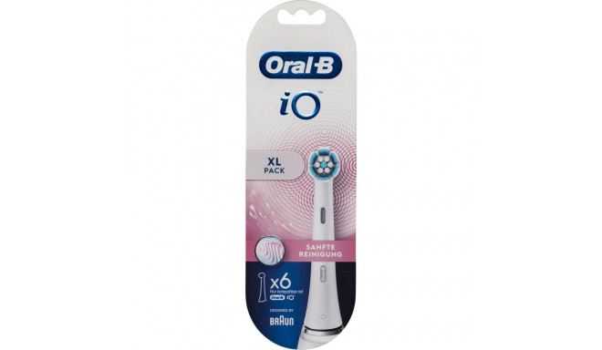 Oral-B iO Series Gentle Care Hvid 6 stk. Ekstra tandbørstehoveder