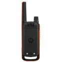 Motorola Talkabout T82 Quad Case Walkie-Talkies two-way radio 16 channels 446 - 446.2 MHz Black, Ora