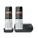 Gigaset COMFORT 500A duo Analog/DECT telephone Caller ID Black, Silver