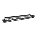 Equip 48-Port Keystone Cat.6 Unshielded Patch Panel, Black