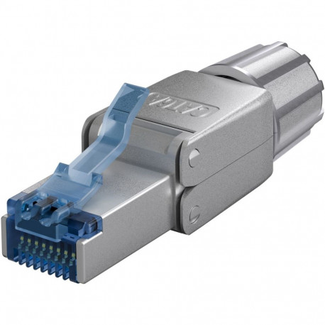 Tool-free RJ45 network connector CAT 6A STP shielded