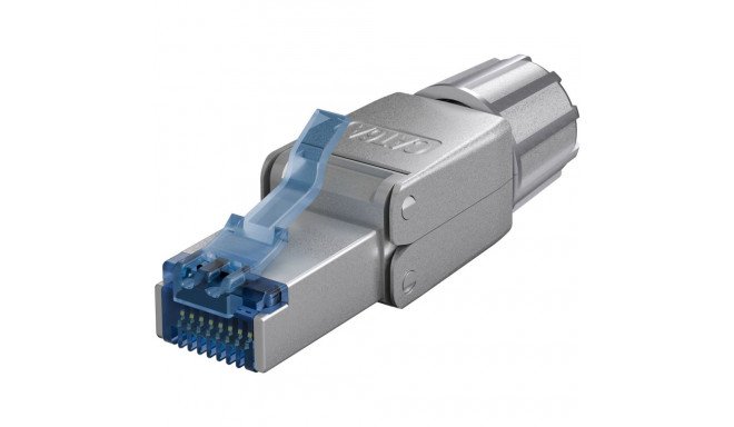 Modularpistik RJ45 Cat6a STP, ühekiulisele/mitmekiulisele 22-24 AWG tööriistavaba