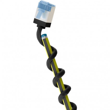 Võrgukaabel Cat6a U/FTP 1.0m, must, LSZH, CU, Slim, Ultra-Flex