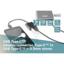 Digitus | USB Type-C adapter/Converter, Type-C to USB Type-C with 3.5mm stereo | AK-300400-002-S