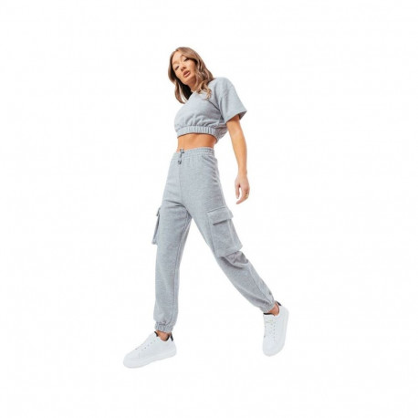 Justhype sweats set Sweat Crop T-Shirt-Cargo Joggers W LABON004 (8)