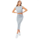 Justhype Sweat Midi Skirt Loungewear Set W LABON007 (14)