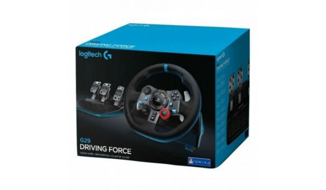 Logitech Racing Wheel G29 Driving Force with Pedals for PC, PS5, PS4, PS3 Black EU (941-000112)