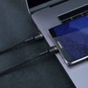 BASEUS cable Type C to Type C Cafule 3A 1M gray+black CATKLF-GG1
