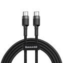 BASEUS cable Type C to Type C Cafule 3A 1M gray+black CATKLF-GG1