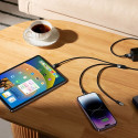 BASEUS cable 3in1 USB A to Micro USB / Lightning / Type C 3,5A 6CAXS000001 1,2 m black