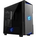 Gigabyte AORUS C300 GLASS Keskmine Torn Must