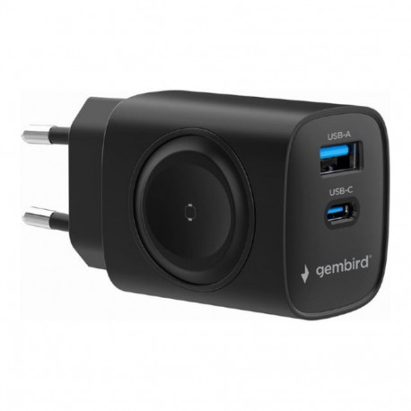 Gembird 2-in-1 20 W Apple Watch ja telefoni kiirlaadija | TA-UC-PDQCW20-01-BK