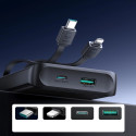 Joyroom JR-PBF19 22.5W 10000mAh Powerbank with Two Built-in Cables - Black