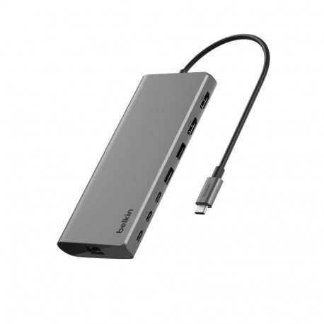 Belkin Connect USB-C 8-in-1 kahe ekraaniga keskseade - jaotur, kaheksa porti