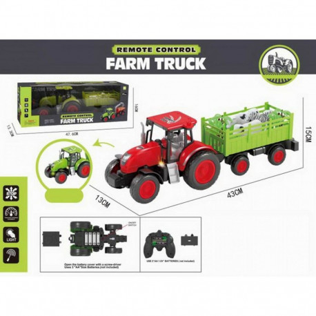 Tractor with trailer R/C, light